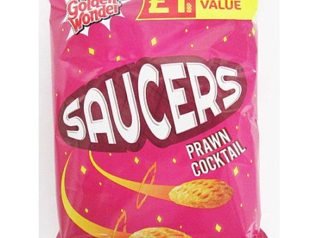 Golden Wonder Saucers Prawn Cocktail Crisps Pack of 18x40g Discount