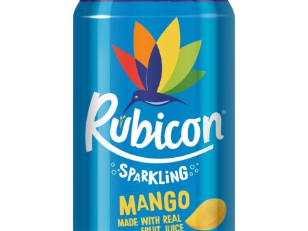 Rubicon Sparkling Mango Juice Drink Cans Pack of 24x330ml Discount