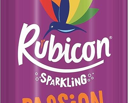 Rubicon Sparkling Passion Juice Drink Cans Pack of 24x330ml For Cheap