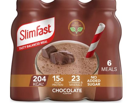 Slimfast Chunky Chocolate Shakes Pack of 6 x 325ml on Sale