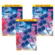 Bloo Colour Active Toilet Rim Blocks Pack of 3 x 3 Hot on Sale