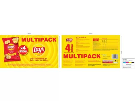 Lays Salted Pack of 4x265g Fashion