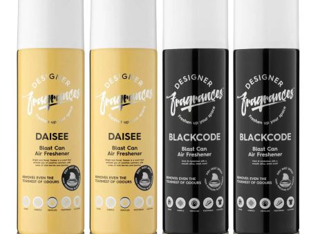 Designer Fragrances Blast Can Air Freshener Pack of 4x300ml For Cheap