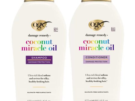 OGX Miracle Oil Shampoo & Conditioner Pack of 2 x 577ml For Cheap